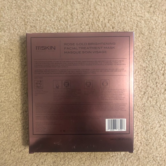 (5) 111Skin Rose Gold Brightening Facial Masks - Picture 3 of 6